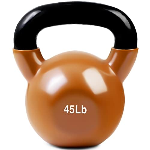 JFIT Kettlebell Weights Vinyl Coated Iron