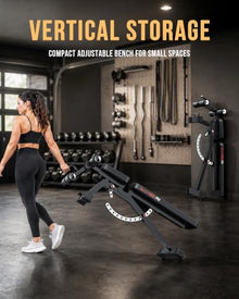 Keppi FID Adjustable Heavy-Duty Weight Bench for Home Gym