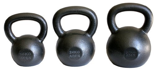 Ader Premier Kettlebell Set- (16, 24, 32 Kg) w/DVD