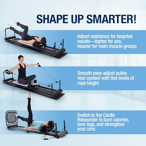 AeroPilates Reformer 4420 Plus Pilates Machine with Floor Mat