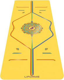 Liforme Printed Yoga Mat with Alignment Guide & Ultimate Grip