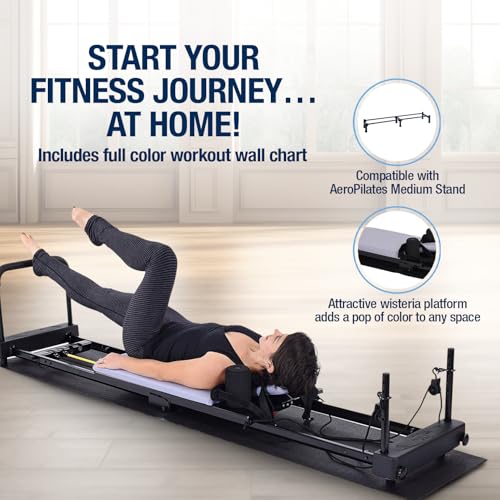 AeroPilates Reformer 4420 Plus Pilates Machine with Floor Mat