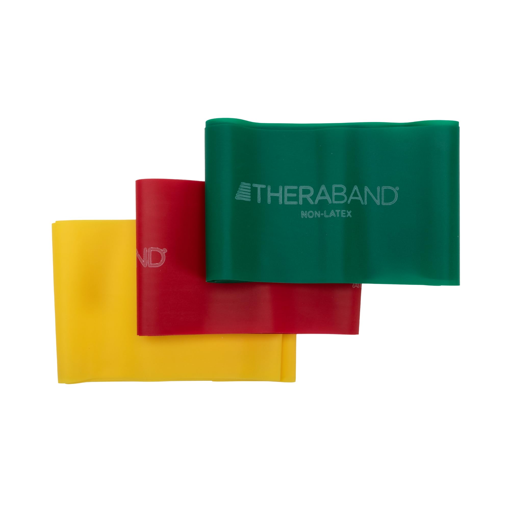 THERABAND Resistance Bands Set, Elastic Bands for Exercise & Physical Therapy, Strength Training for Upper & Lower Body Fitness