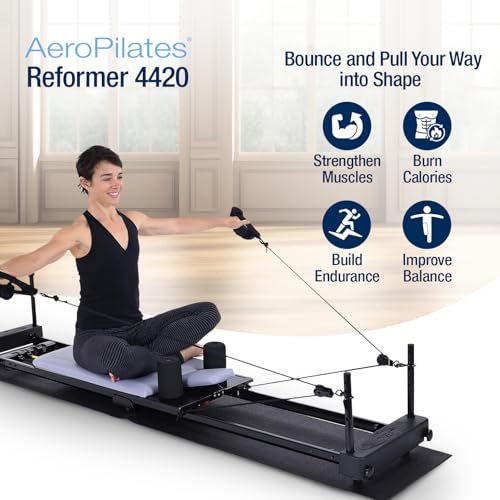 AeroPilates Reformer 4420 Plus Pilates Machine with Floor Mat