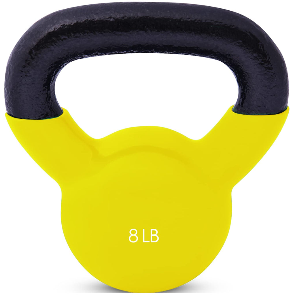 JFIT Kettlebell Weights Vinyl Coated Iron