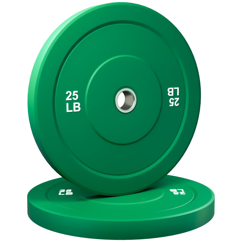 GOIMU Colored Olympic Bumper Weight Plate Set for Strength