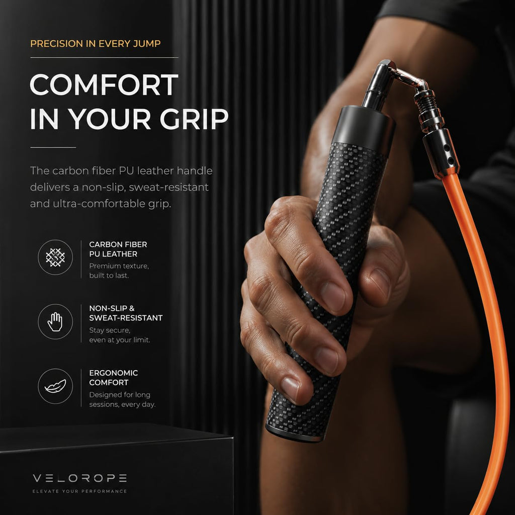 Mogold Weighted Jump Rope for Men Women -Interchangeable 1/5lb 1/4lb 1/2lb Heavy jump ropes - 360 Degree Spin - Length Adjustable,Ergonomics Leather Grip Skipping Rope for Fitness Weight Loss & More