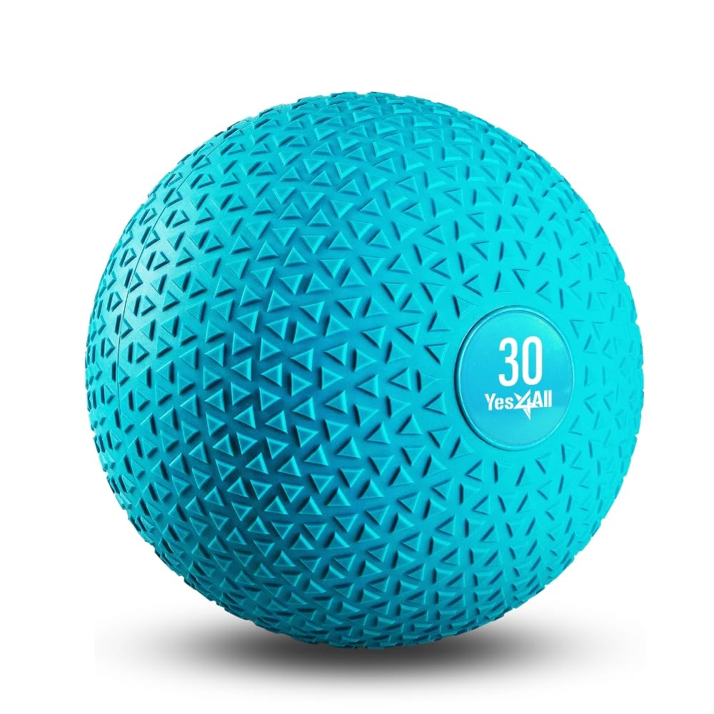 Yes4All Upgraded Fitness Slam Ball Triangle for Exercise, Strength, Power Workout, Multiple Weight Options Weighted Ball