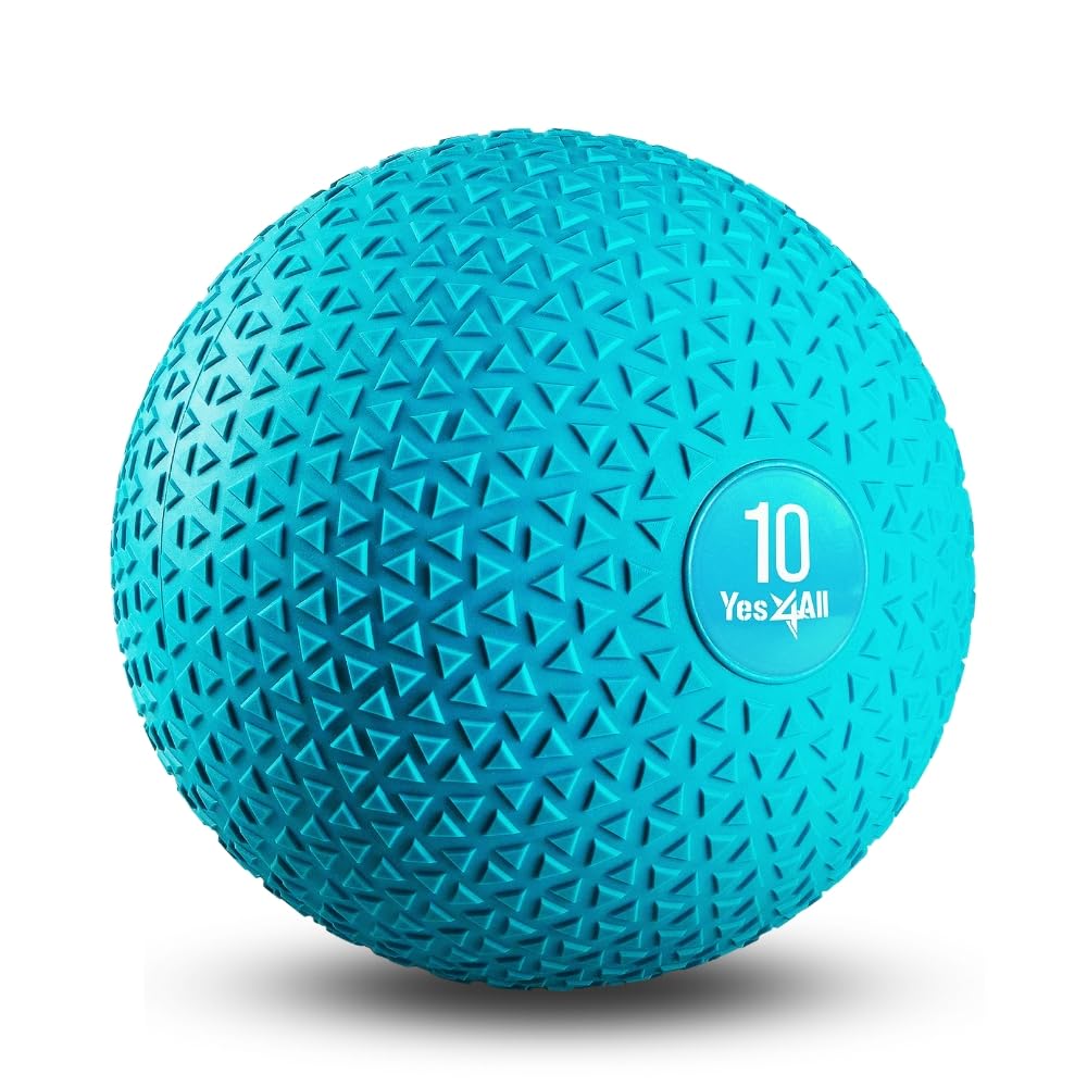 Yes4All Upgraded Fitness Slam Ball Triangle for Exercise, Strength, Power Workout, Multiple Weight Options Weighted Ball