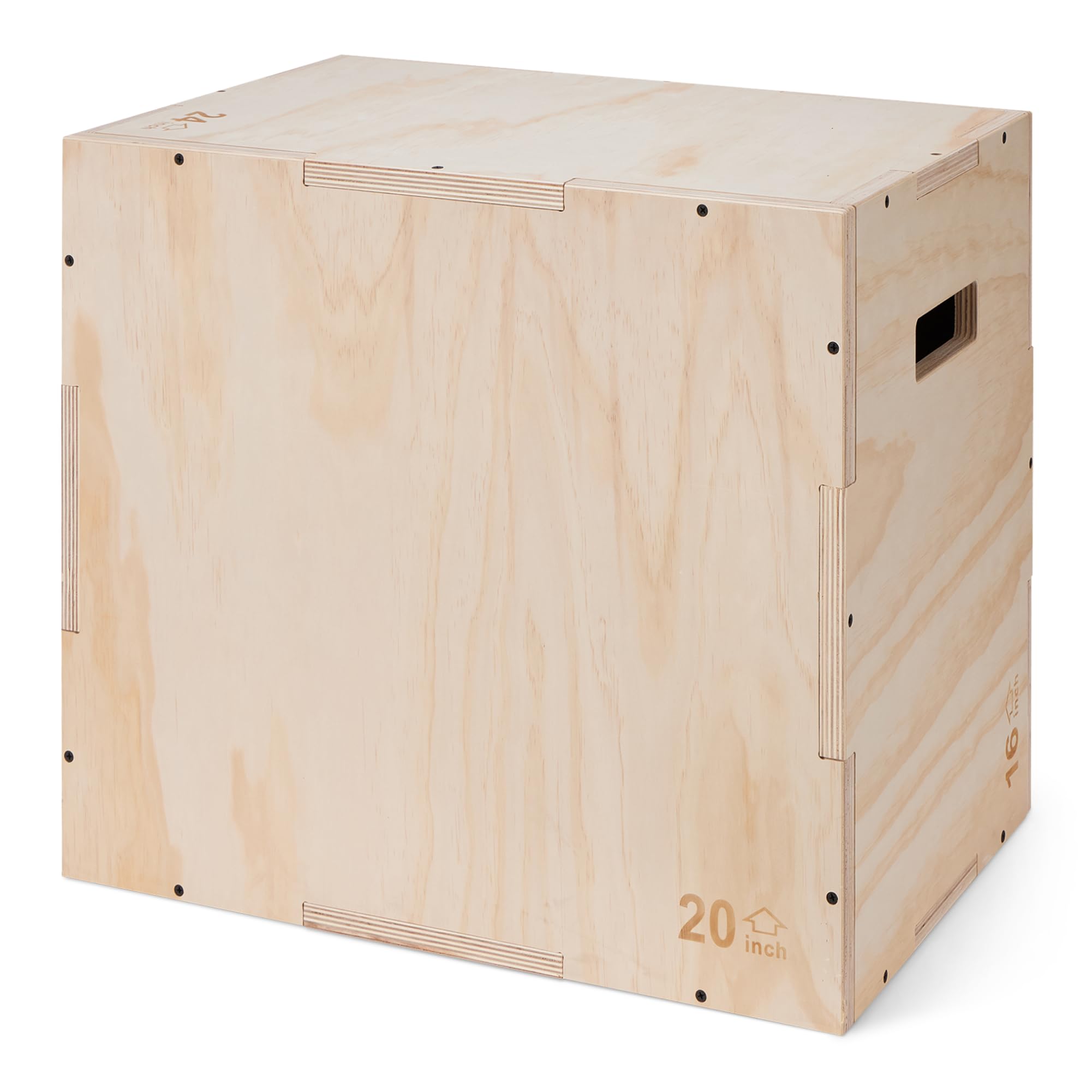 Amazon Basics 3-in-1 Wooden Plyo Box for Jump Training