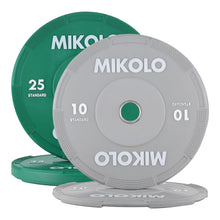 Mikolo 2-Inch Olympic Rubber Weight Plates with Steel Insert