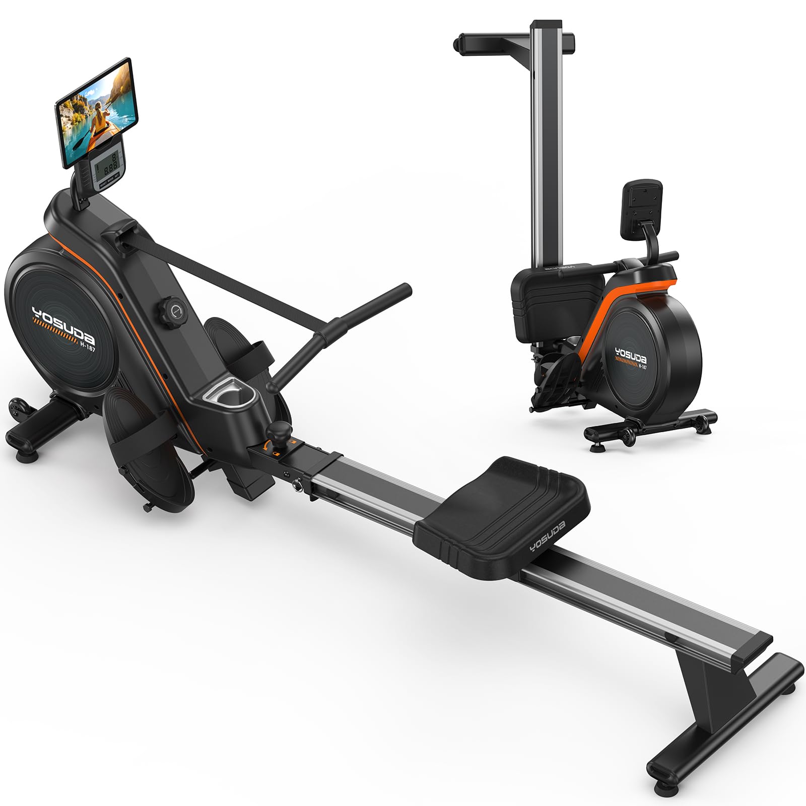 YOSUDA Magnetic Rowing Machine with 16-Level Resistance