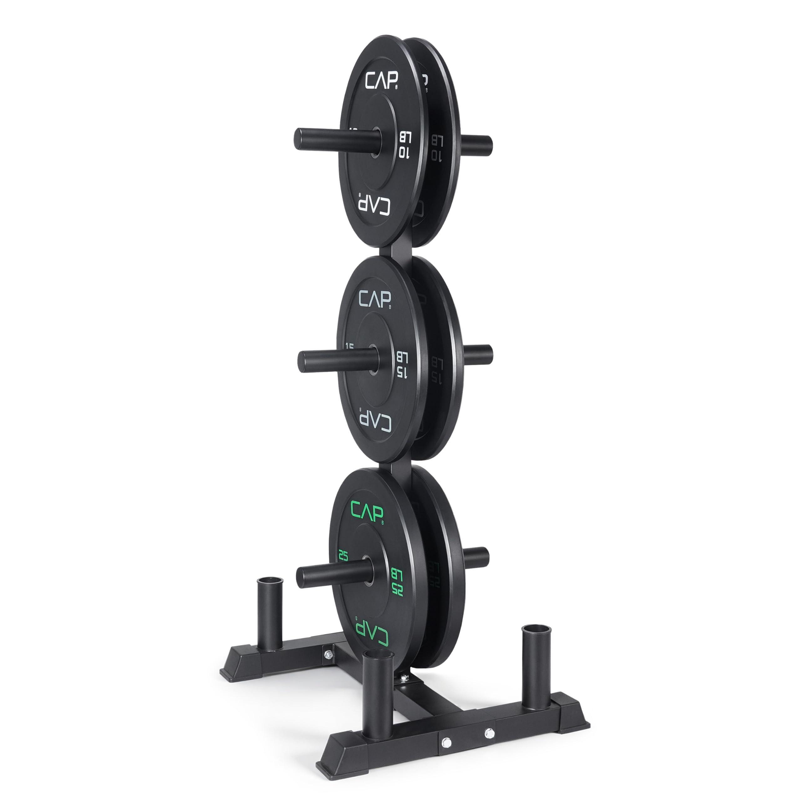 CAP Olympic Bumper Plate Weight Set 100–370 lb