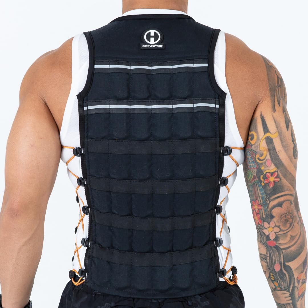 Hyperwear HyperVest ELITE Adjustable Weighted Vest for Women and Men — Thin Steel Weights, Stretch CORDURA Fabric — Weight Vest for Walking, Running, Strength Training