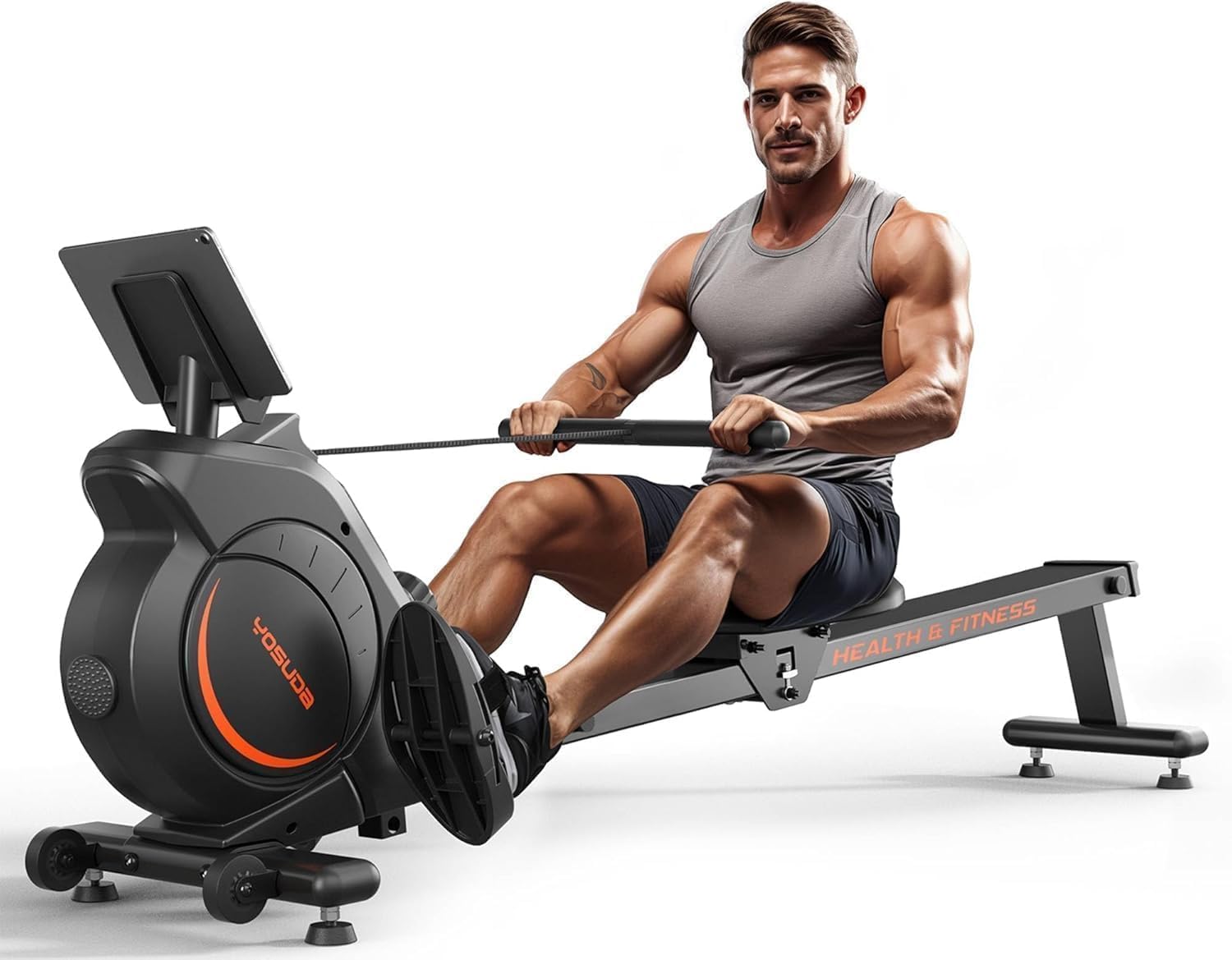 YOSUDA Magnetic Rowing Machine with 16-Level Resistance