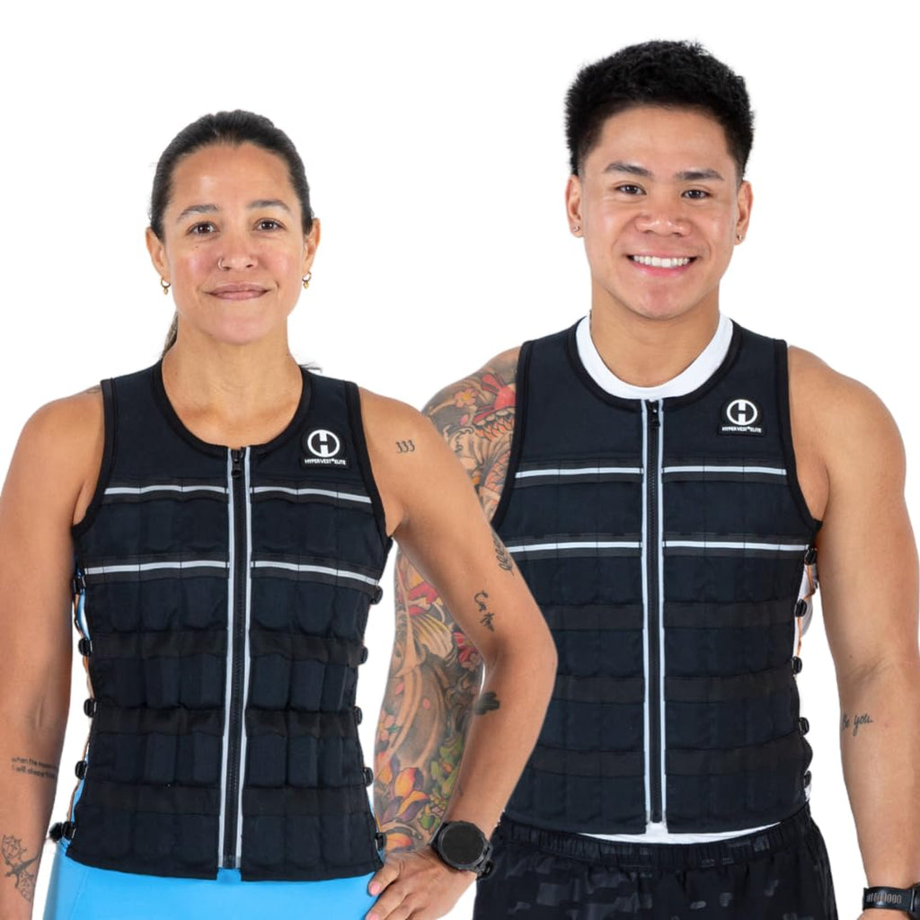 Hyperwear HyperVest ELITE Adjustable Weighted Vest for Women and Men — Thin Steel Weights, Stretch CORDURA Fabric — Weight Vest for Walking, Running, Strength Training