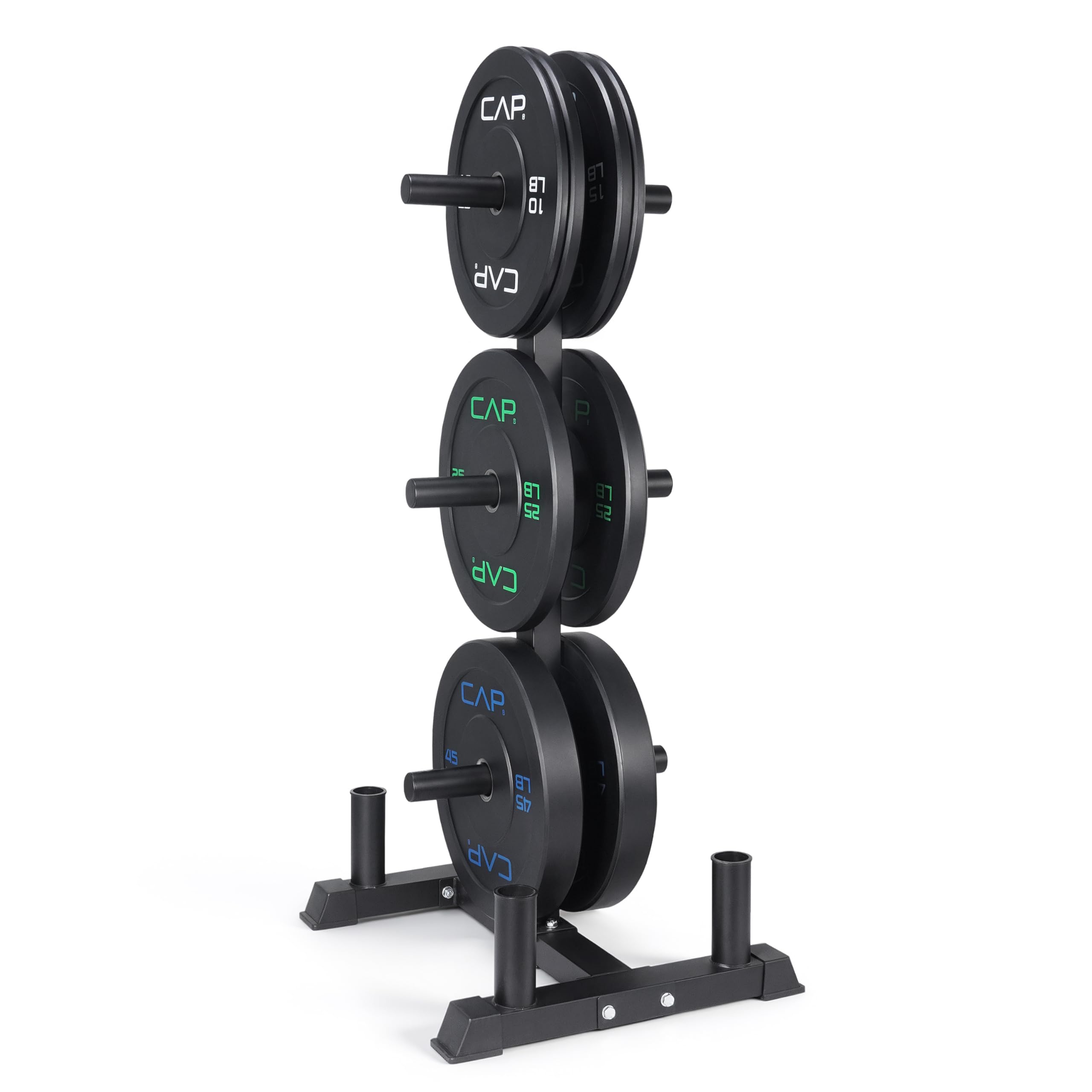 CAP Olympic Bumper Plate Weight Set 100–370 lb