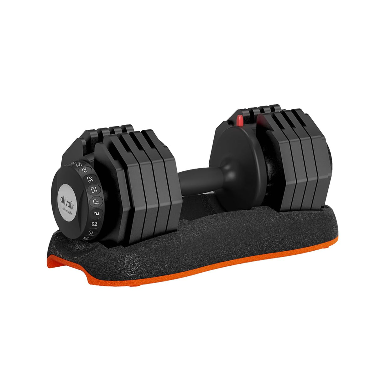 ATIVAFIT 5–88 lb Quick-Adjust Dumbbells with Safety Lock
