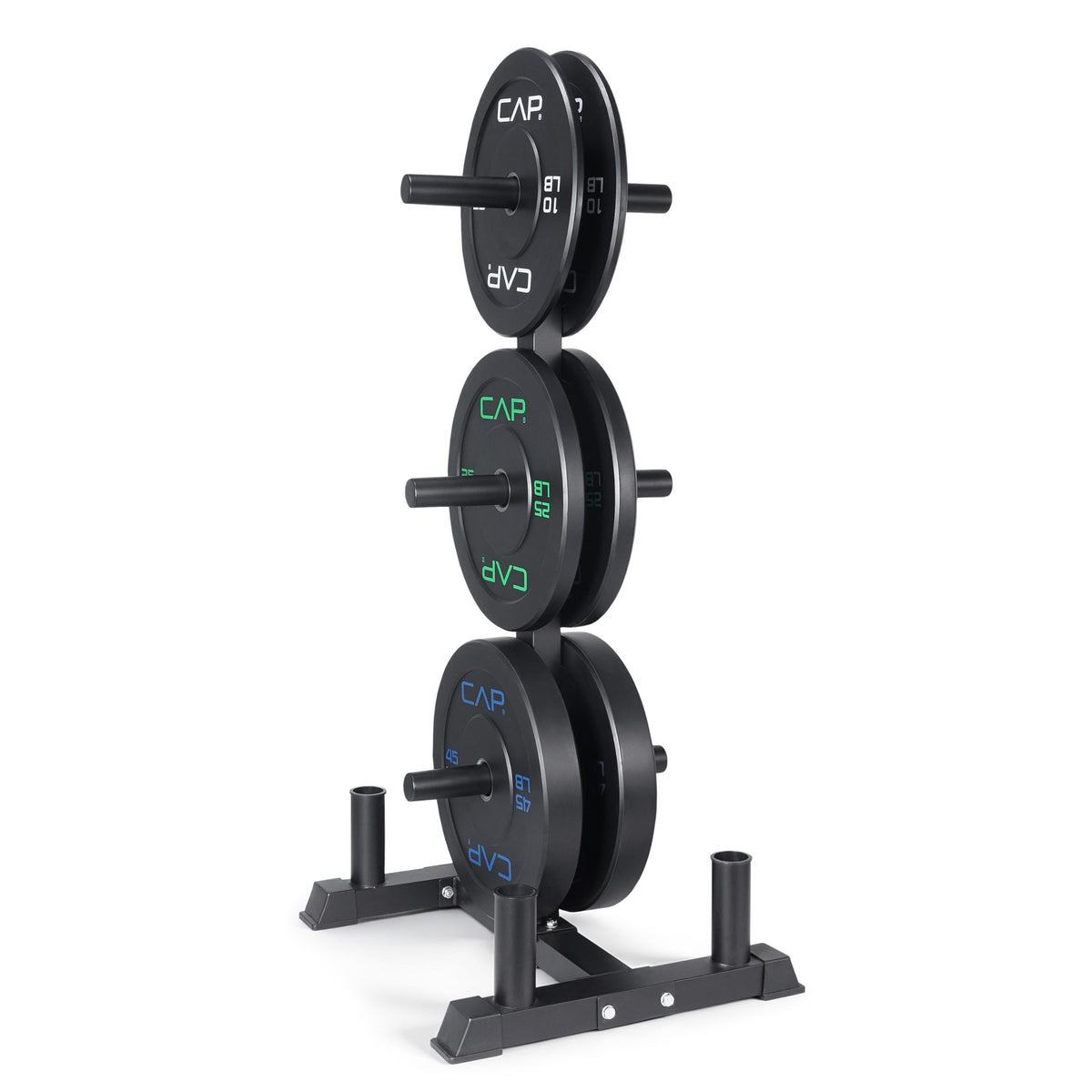 CAP Olympic Bumper Plate Weight Set 100–370 lb