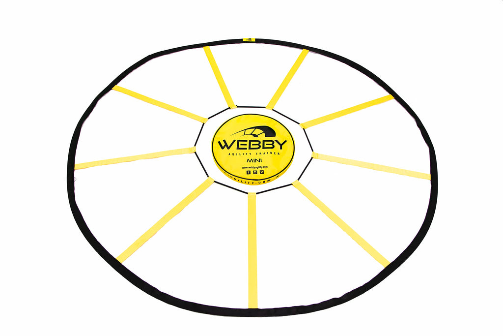 Webby Agility Trainer – Circle Speed and Agility Ladder for High Intensity Reactive Footwork Drills and Skills – A Circular Piece of Reaction Training Equipment That Changes The Way You Move