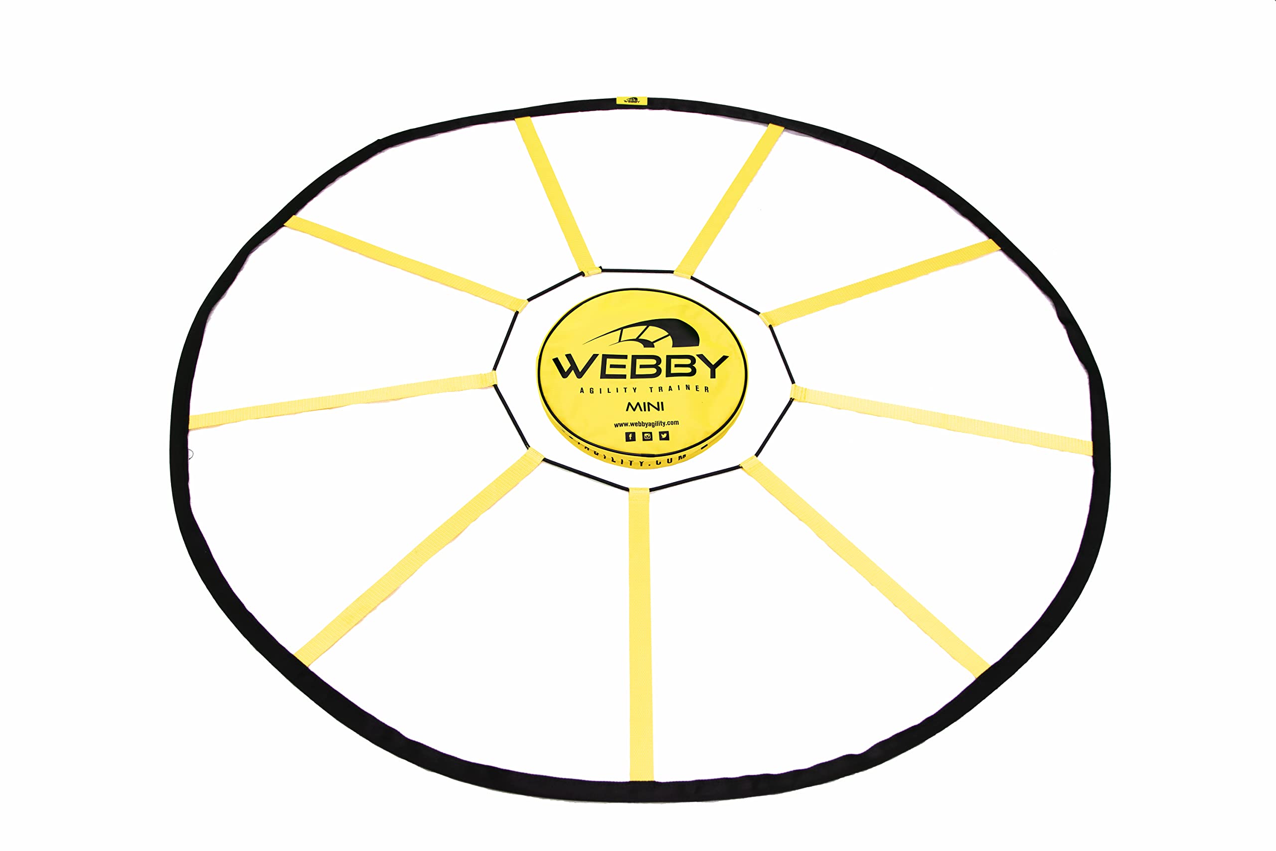Webby Agility Trainer – Circle Speed and Agility Ladder for High Intensity Reactive Footwork Drills and Skills – A Circular Piece of Reaction Training Equipment That Changes The Way You Move