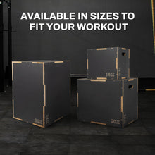 Signature Fitness Non-Slip Wooden Plyo Box for Jump Training