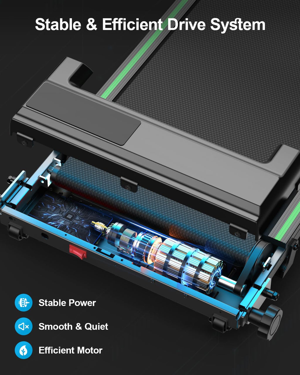 Treadmills for Home, Walking Pad with Incline, Caminadoras para Hacer Ejercicio, 0.6-6.2 MPH Portable Foldable Under Desk Caminadora, Eléctrica Casa Tredmill, Folding Compact Running Machine