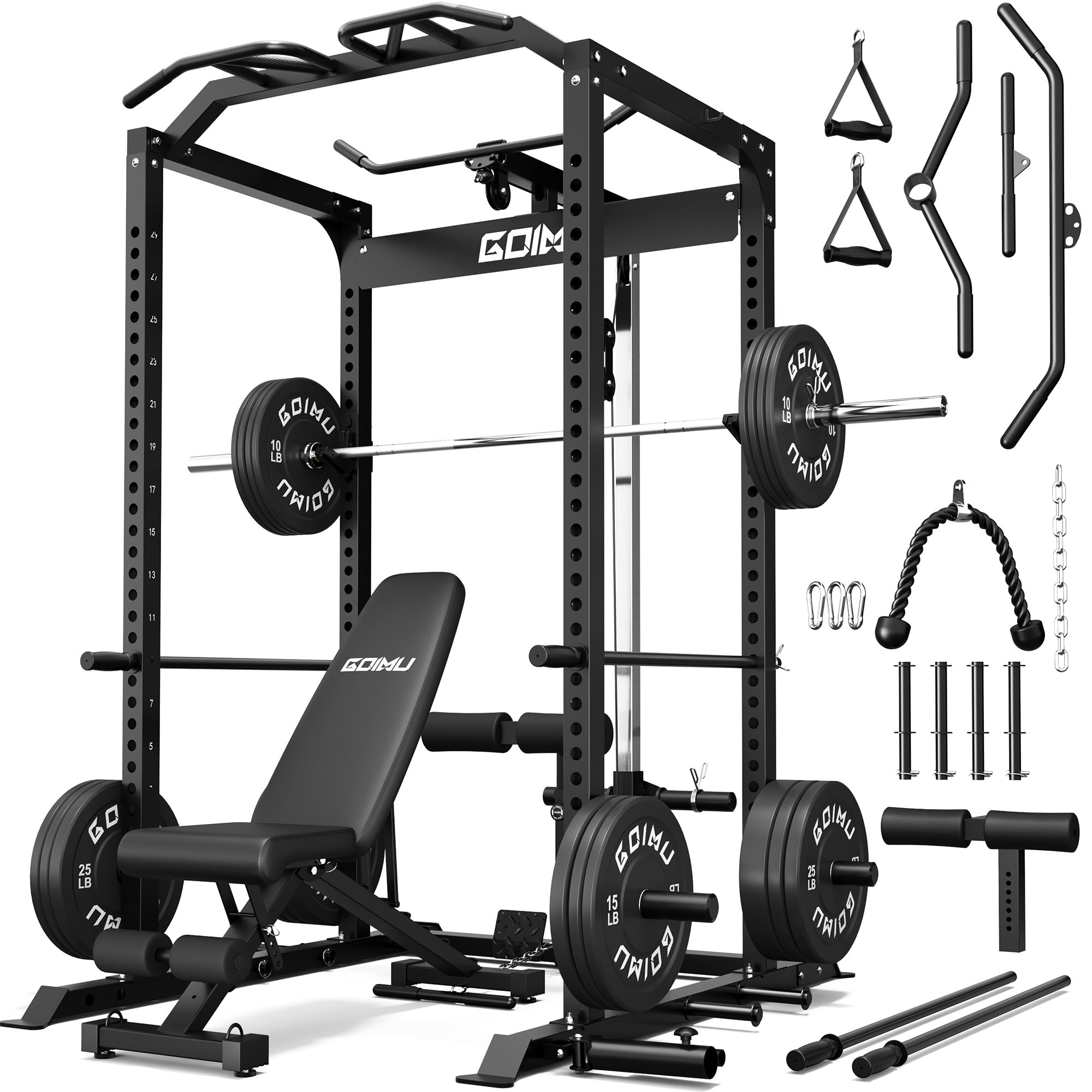 GOIMU C1-V4 Pro Power Cage with LAT Pulldown System