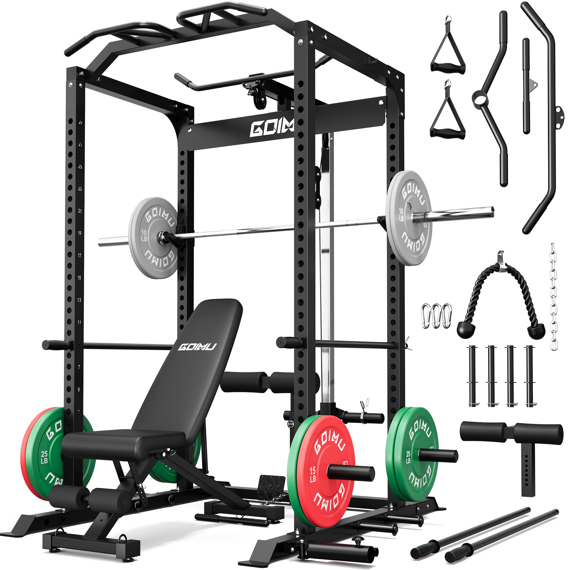 GOIMU C1-V4 Pro Power Cage with LAT Pulldown System