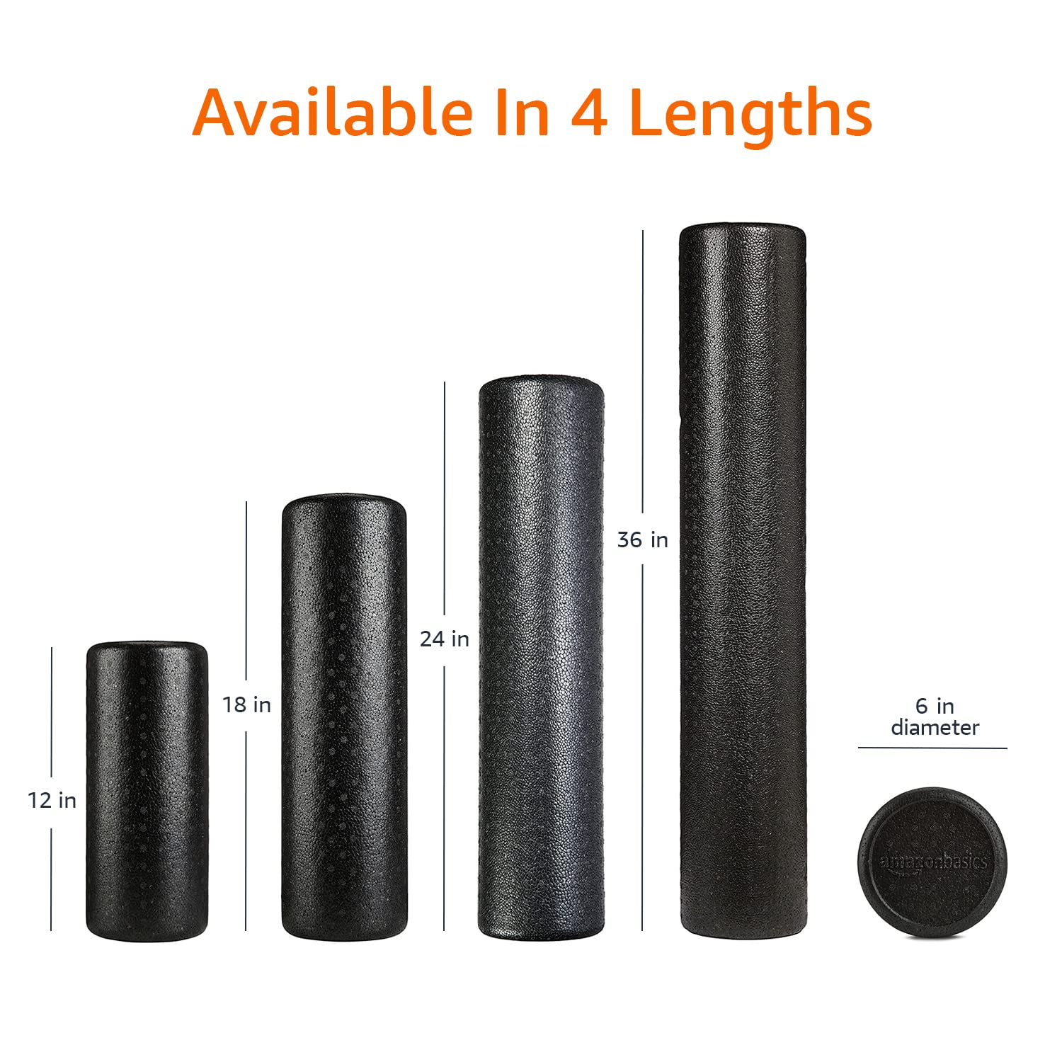 Amazon Basics High-Density Foam Roller for Muscle Recovery
