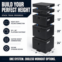 REP Fitness Stackable Soft Foam Plyo Box Set for Jump Training