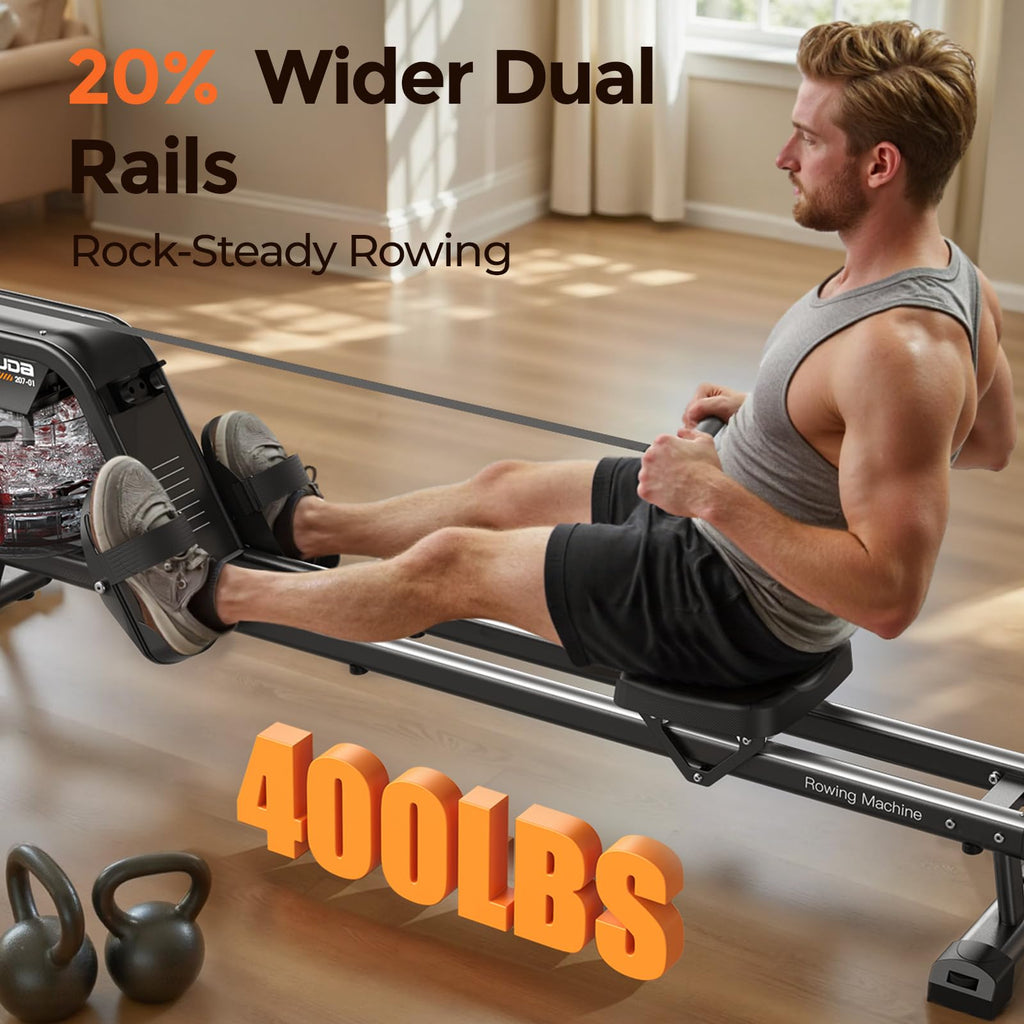 YOSUDA Rowing Machine for Home, Magnetic Rower with 16-Level Resistance