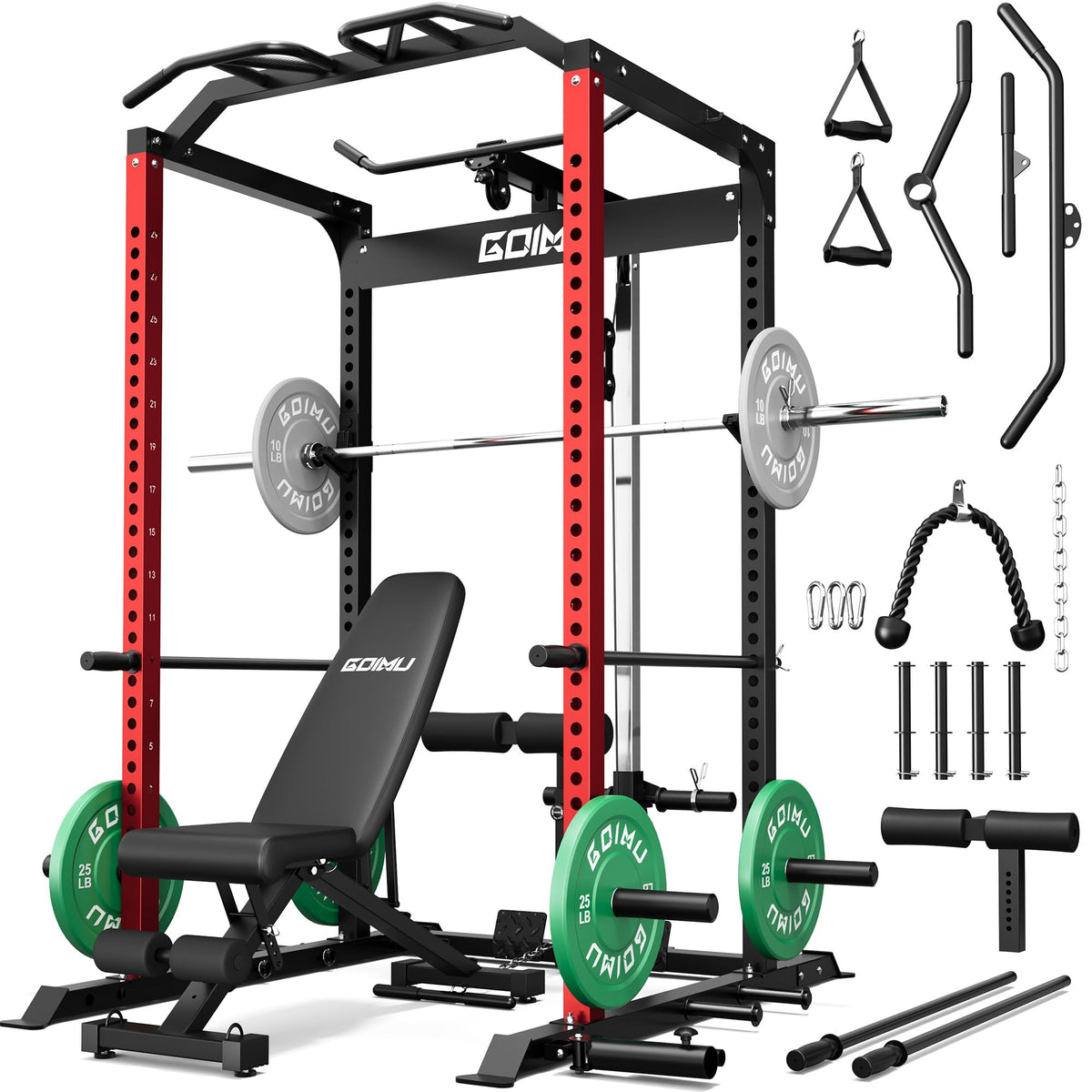 GOIMU C1-V4 Pro Power Cage with LAT Pulldown System