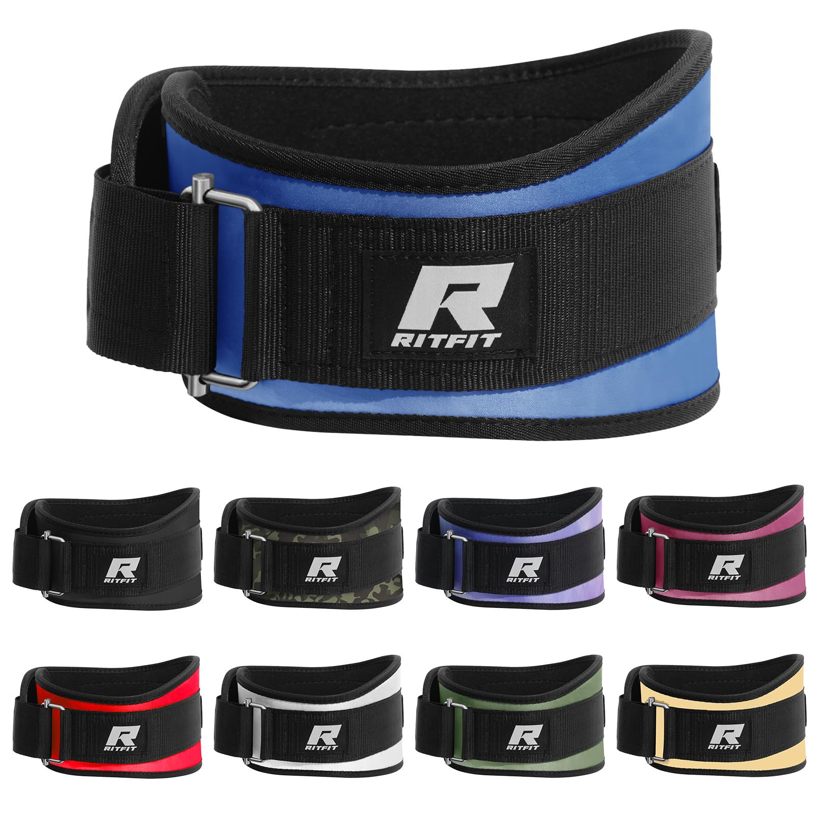 RitFit 6-Inch Weight Lifting Belt for Squats & Deadlifts