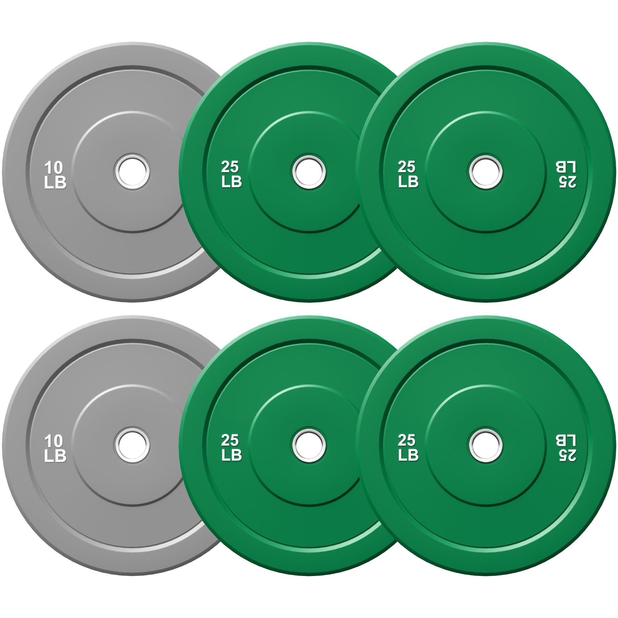 GOIMU Colored Olympic Bumper Weight Plate Set for Strength