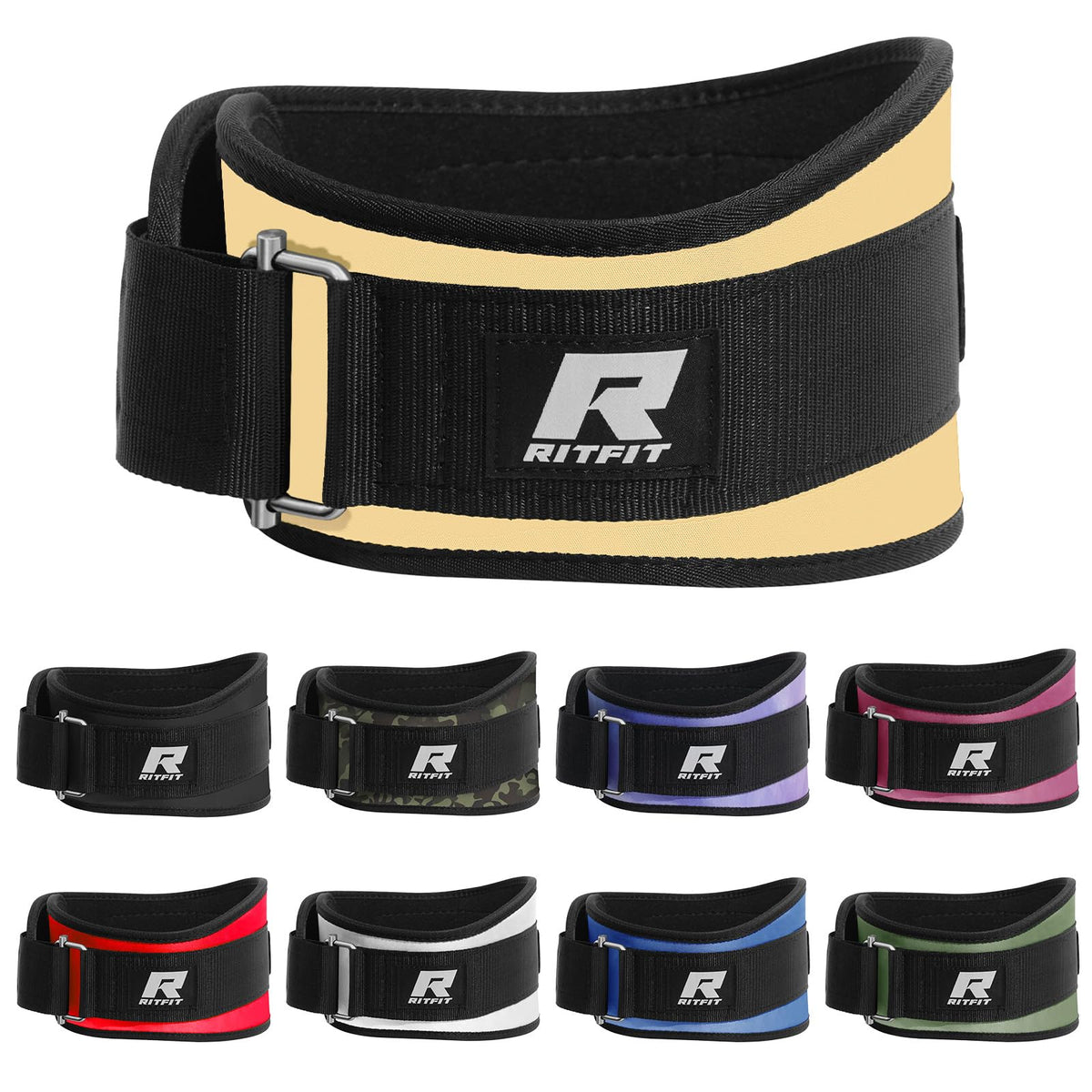 RitFit 6-Inch Weight Lifting Belt for Squats & Deadlifts