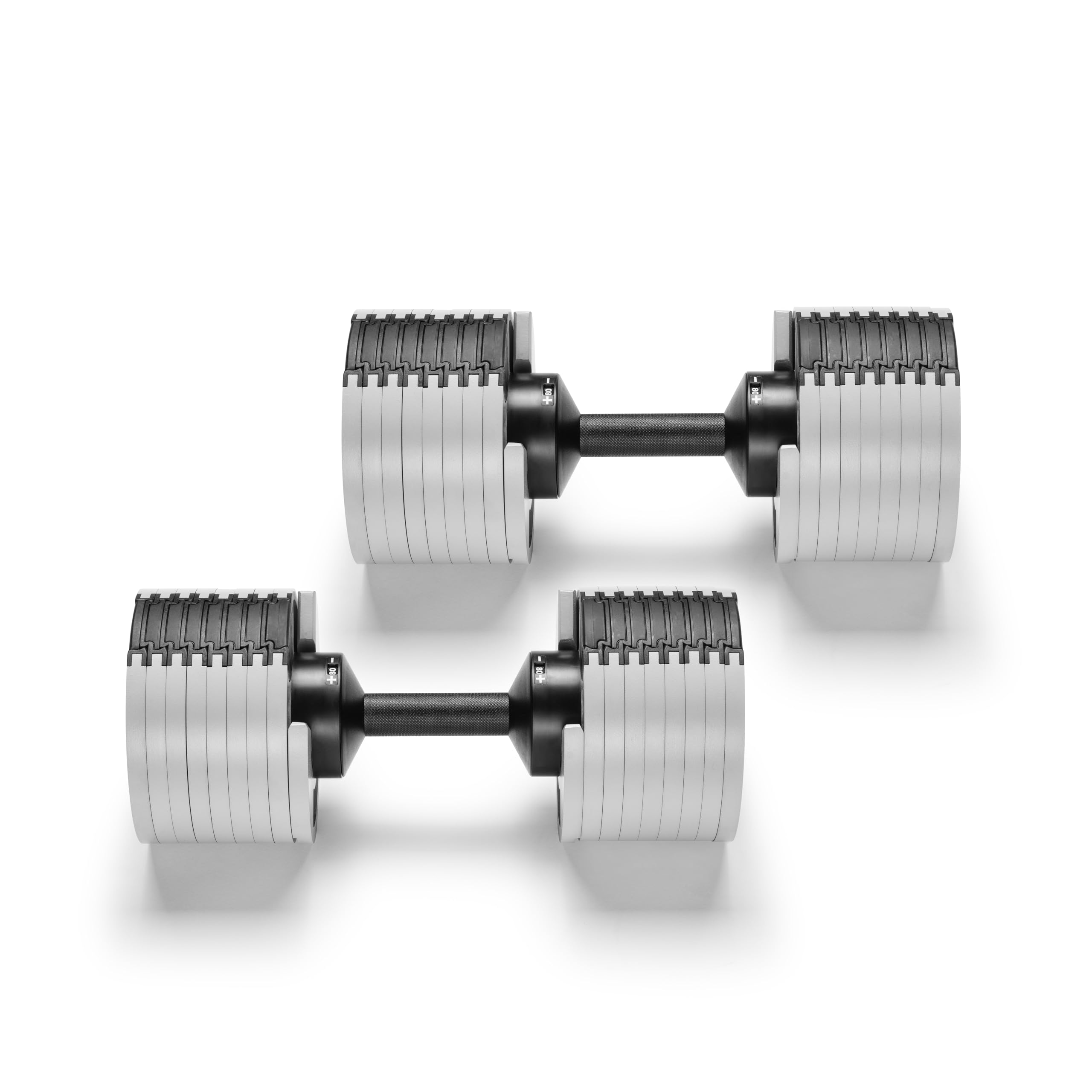 NÜOBELL® Adjustable Dumbbell Set, 5-50 LB or 5-80 LB, Easy Twist 2024-25 Model, All-In-One Weights Set (Pair) for Home, Original Manufacturer