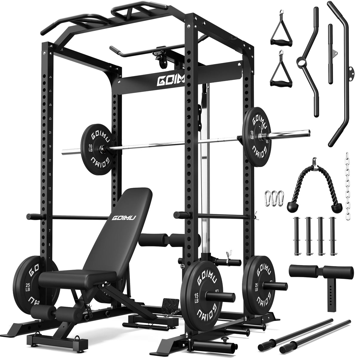 GOIMU C1-V4 Pro Power Cage with LAT Pulldown System