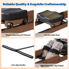 Dripex Foldable Water Rowing Machine with 400 lb Capacity