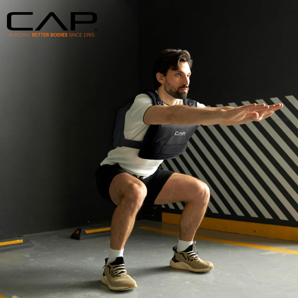 CAP Adjustable Weighted Vest 20–150 lbs for Strength Training, Running & Workouts, Weight Vest for Men & Women, Fitness Training Vest