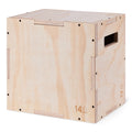 Amazon Basics 3-in-1 Wooden Plyo Box, Non-Slip Plyometric Jump Box with Three Heights for Home Gym Workout, Easy Assembly