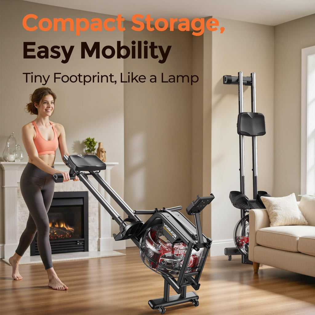 YOSUDA Rowing Machine for Home, Magnetic Rower with 16-Level Resistance