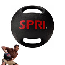 SPRI Medicine Ball with Handles for Strength & Core Training