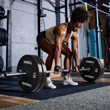 Mikolo 2-Inch Olympic Rubber Weight Plates with Steel Insert