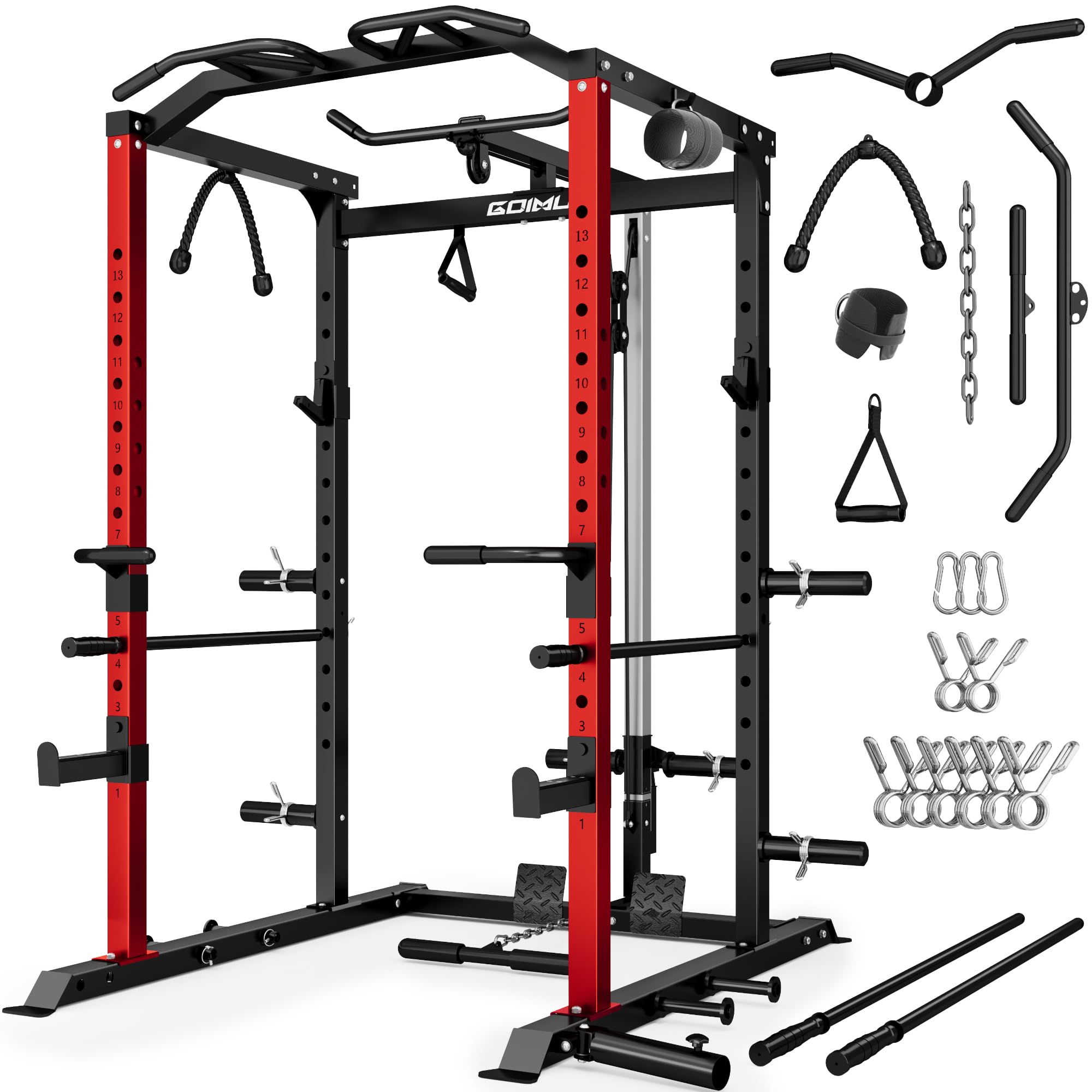 GOIMU C1-V4 Pro Power Cage with LAT Pulldown System