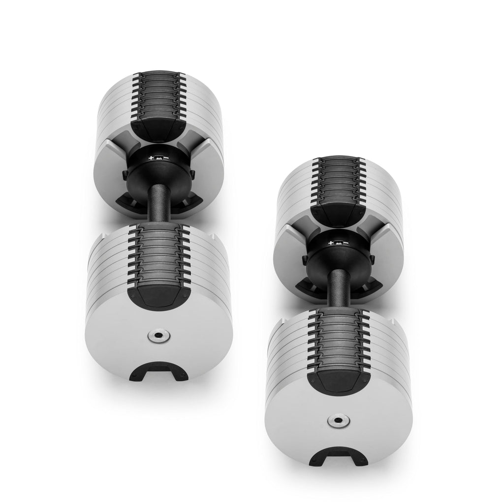 NÜOBELL® Adjustable Dumbbell Set, 5-50 LB or 5-80 LB, Easy Twist 2024-25 Model, All-In-One Weights Set (Pair) for Home, Original Manufacturer