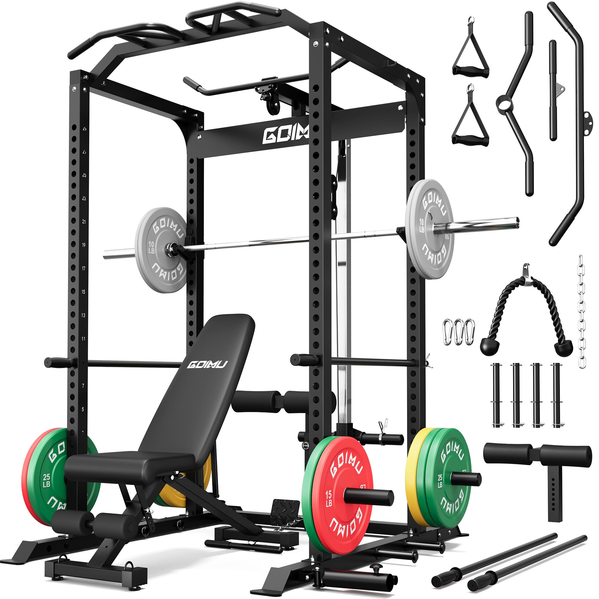 GOIMU C1-V4 Pro Power Cage with LAT Pulldown System