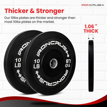 Iron Crush Olympic Bumper Plate Set for Strength Training