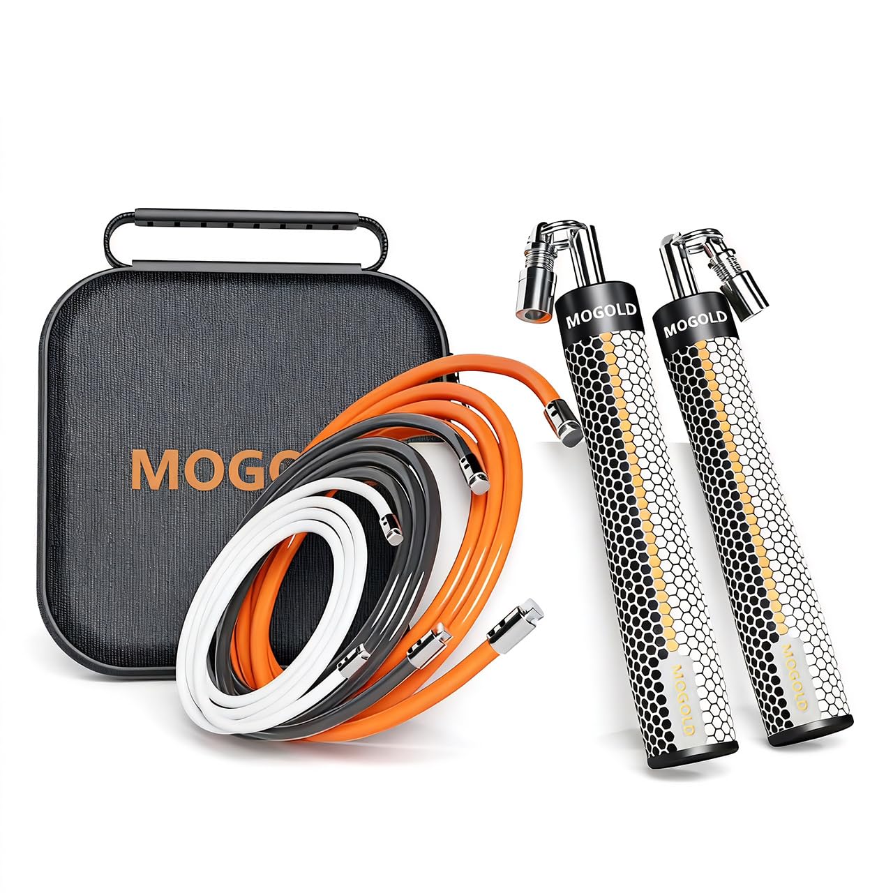 Mogold Weighted Jump Rope with Interchangeable Heavy Cords