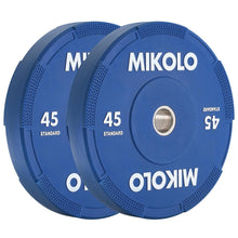 Mikolo 2-Inch Olympic Rubber Weight Plates with Steel Insert